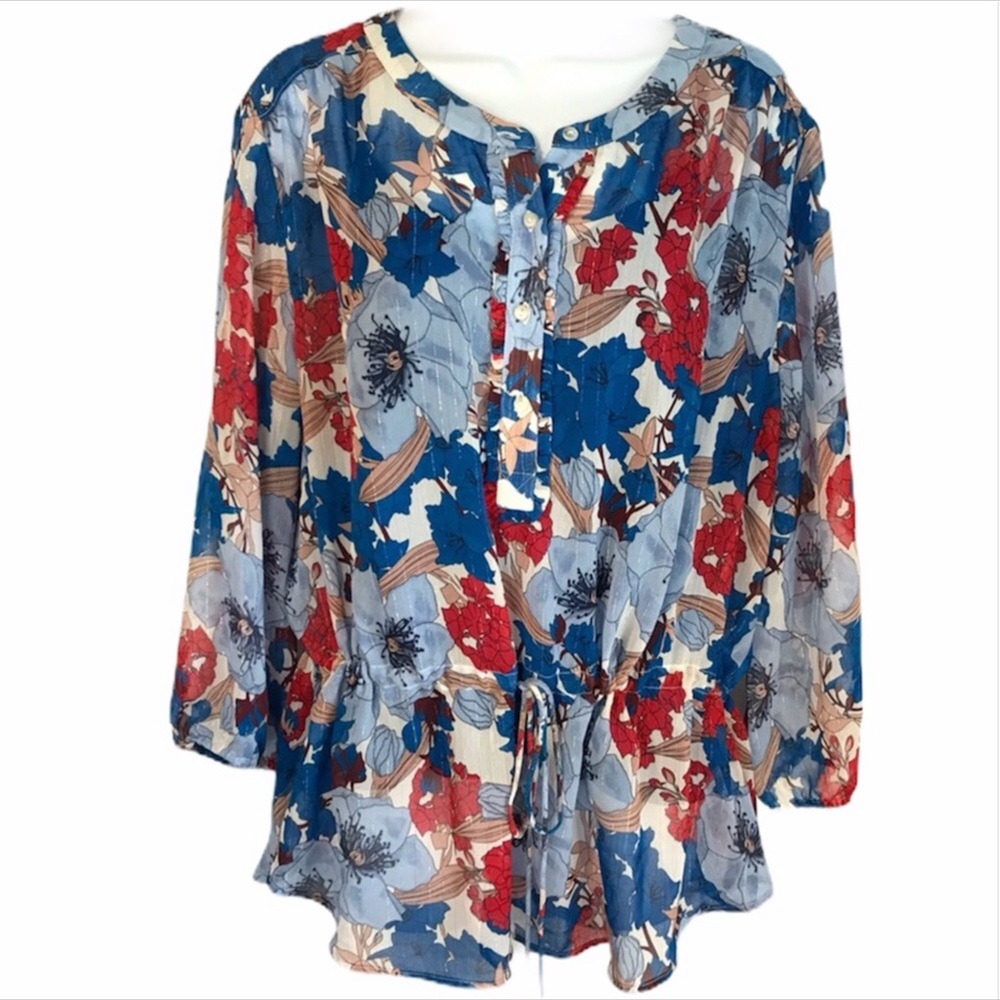 Liz Claiborne Floral Top & Cami